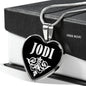 Jodi v01s - Heart Pendant Luxury Necklace