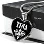 Tina v02 - Heart Pendant Luxury Necklace