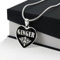 Ginger v02 - Heart Pendant Luxury Necklace