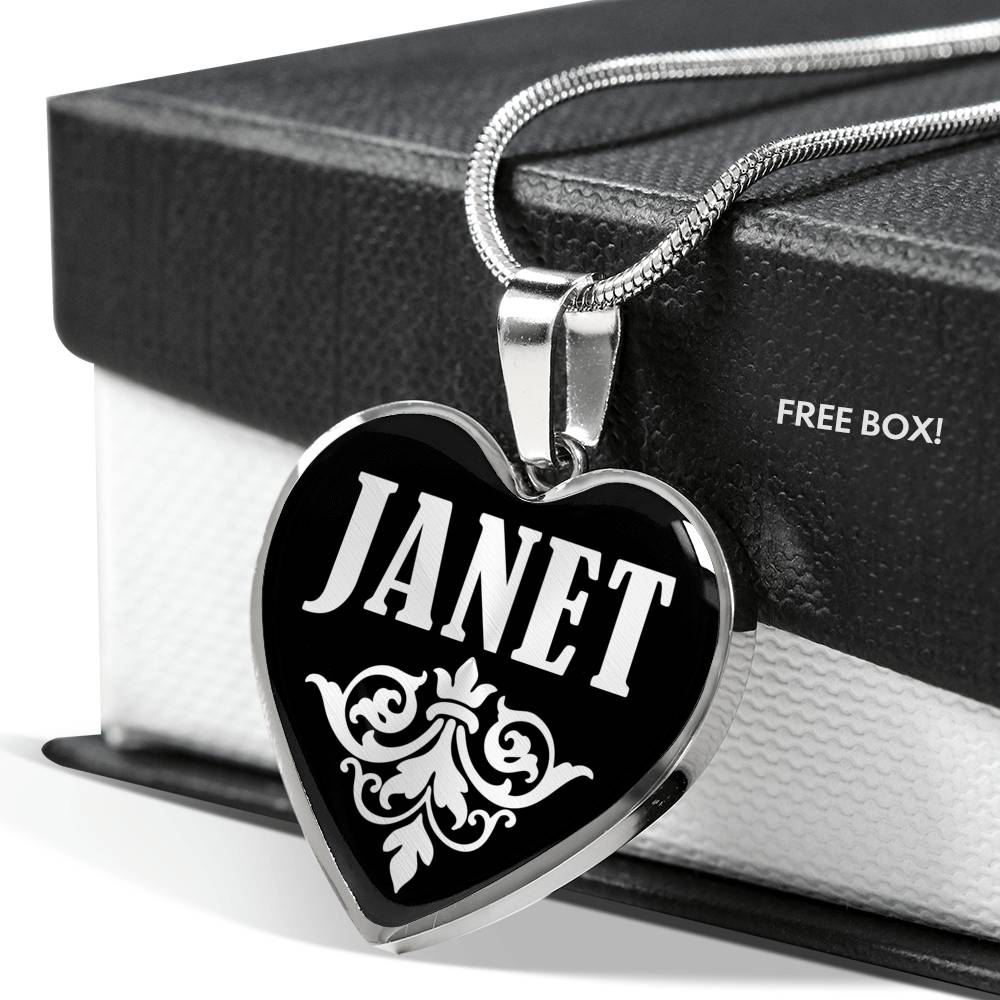 Janet v01s - Heart Pendant Luxury Necklace