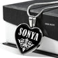 Sonya v01s - Heart Pendant Luxury Necklace