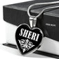 Sheri v01s - Heart Pendant Luxury Necklace