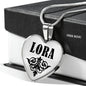 Lora v01 - Heart Pendant Luxury Necklace