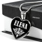 Elena v01s - Heart Pendant Luxury Necklace