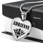Adrienne v01 - Heart Pendant Luxury Necklace