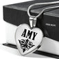 Amy v01 - Heart Pendant Luxury Necklace