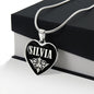 Silvia v02 - Heart Pendant Luxury Necklace