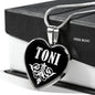 Toni v01s - Heart Pendant Luxury Necklace