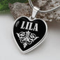 Lila v02 - Heart Pendant Luxury Necklace