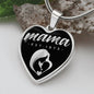 Mama, Est. 1973 v2 - Heart Pendant Luxury Necklace