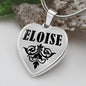 Eloise  v01 - Heart Pendant Luxury Necklace
