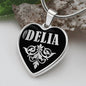 Delia v02 - Heart Pendant Luxury Necklace