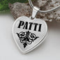 Patti  v01 - Heart Pendant Luxury Necklace