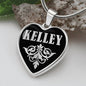 Kelley v02 - Heart Pendant Luxury Necklace