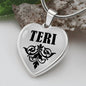Teri  v01 - Heart Pendant Luxury Necklace