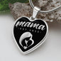 Mama, Est. 2022 v2 - Heart Pendant Luxury Necklace