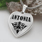 Antonia  v01 - Heart Pendant Luxury Necklace