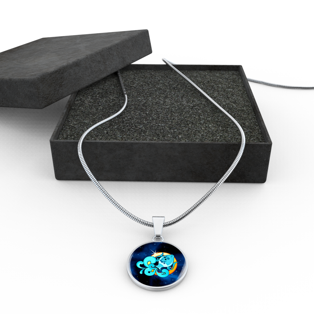 Zodiac Sign Aquarius - Luxury Necklace