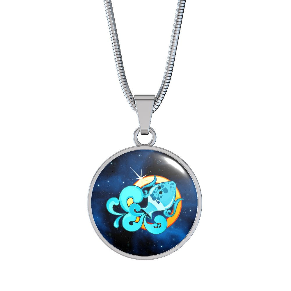 Zodiac Sign Aquarius - Luxury Necklace - Unique Gifts Store