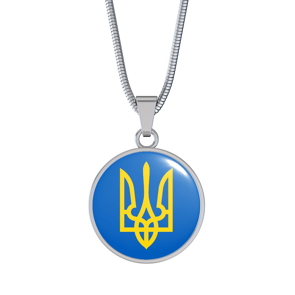 Tryzub (Yellow) - Luxury Necklace - Unique Gifts Store