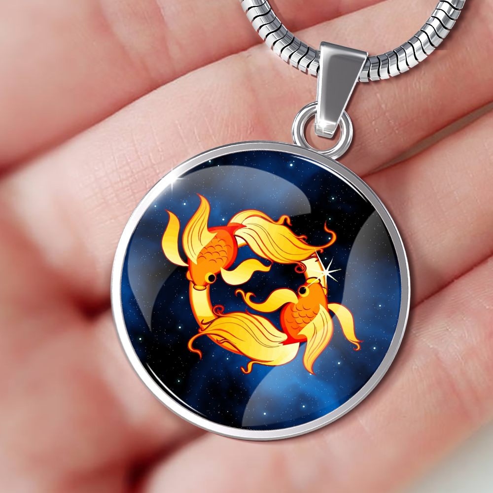 Zodiac Sign Pisces - Luxury Necklace - Unique Gifts Store