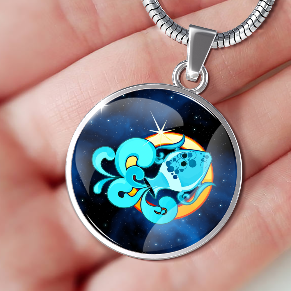 Zodiac Sign Aquarius - Luxury Necklace - Unique Gifts Store