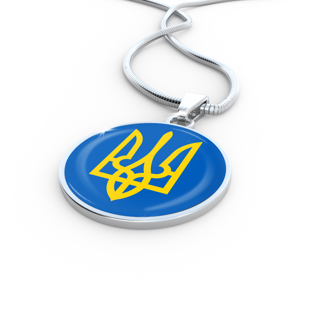 Tryzub (Yellow) - Luxury Necklace - Unique Gifts Store