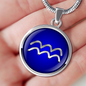 Zodiac Sign Aquarius v2 - Luxury Necklace