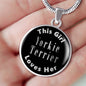 Yorkie Terrier v2s - Luxury Necklace