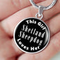 Shetland Sheepdog v2 - Luxury Necklace