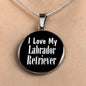 Love My Labrador Retriever v2 - Luxury Necklace