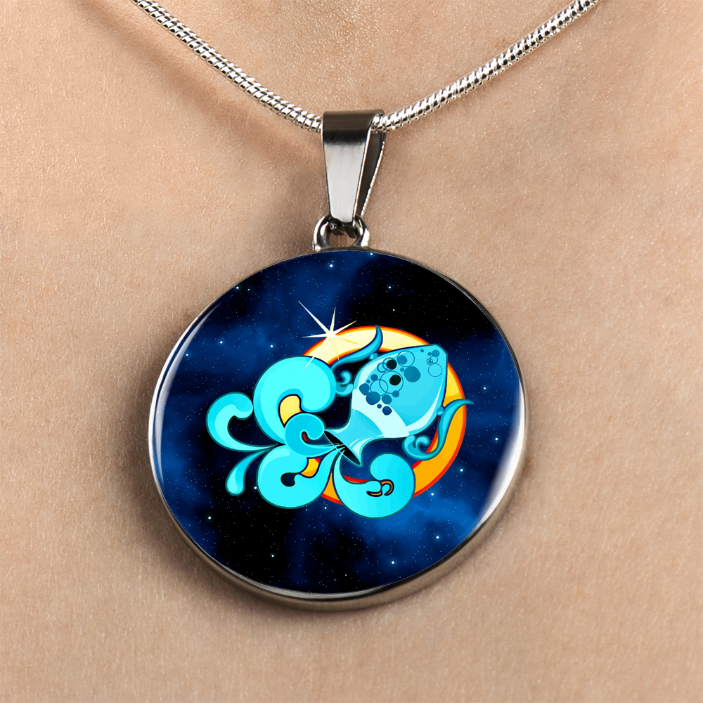 Zodiac Sign Aquarius - Luxury Necklace