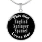 English Springer Spaniel v2s - Luxury Necklace