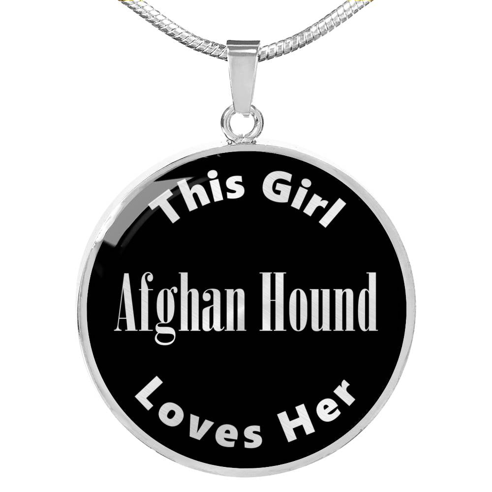 Afghan Hound v2s - Luxury Necklace