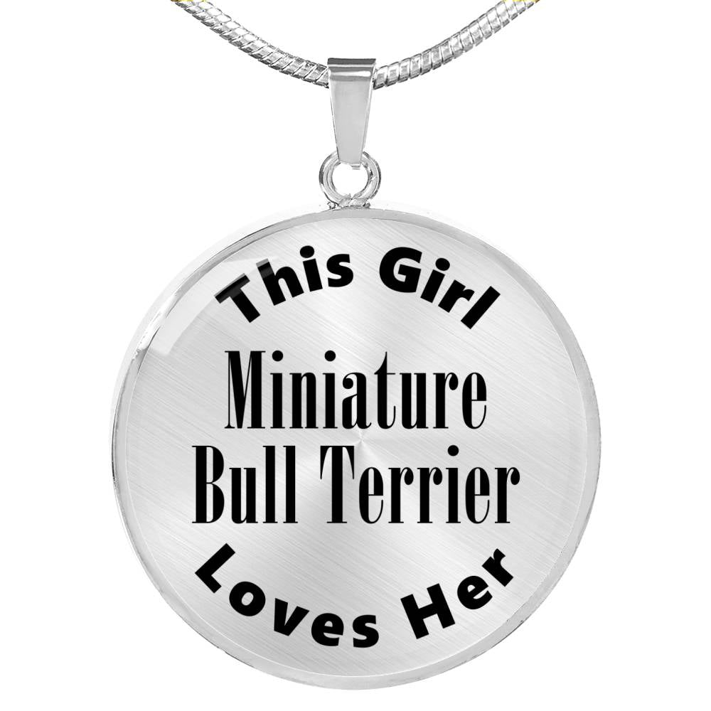 Miniature Bull Terrier - Luxury Necklace