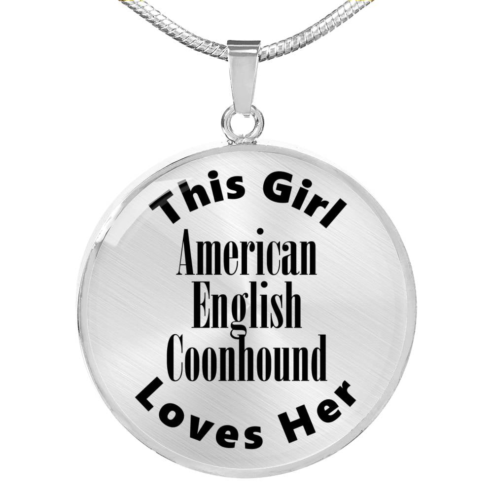 American English Coonhound - Luxury Necklace