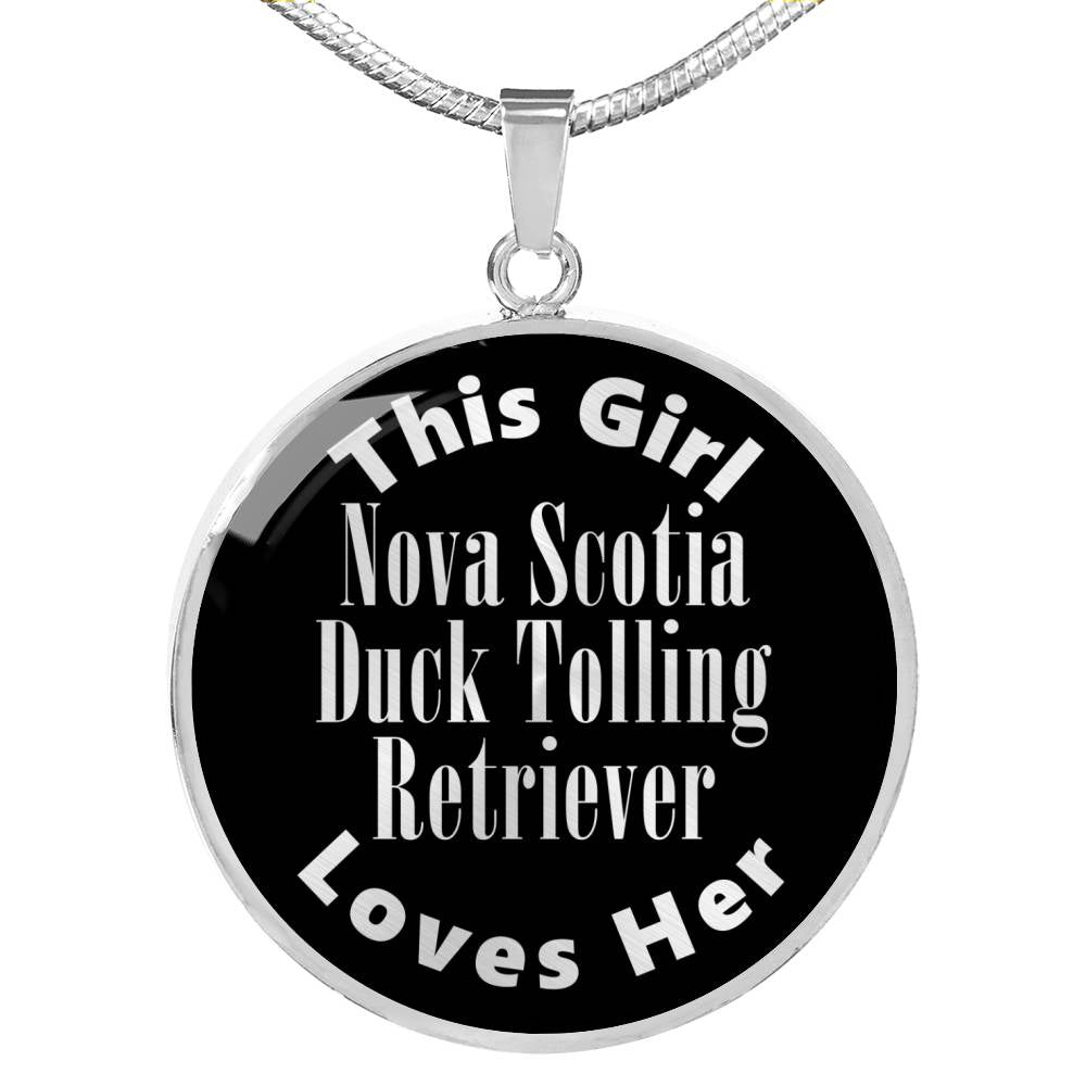 Nova Scotia Duck Tolling Retriever v2s - Luxury Necklace