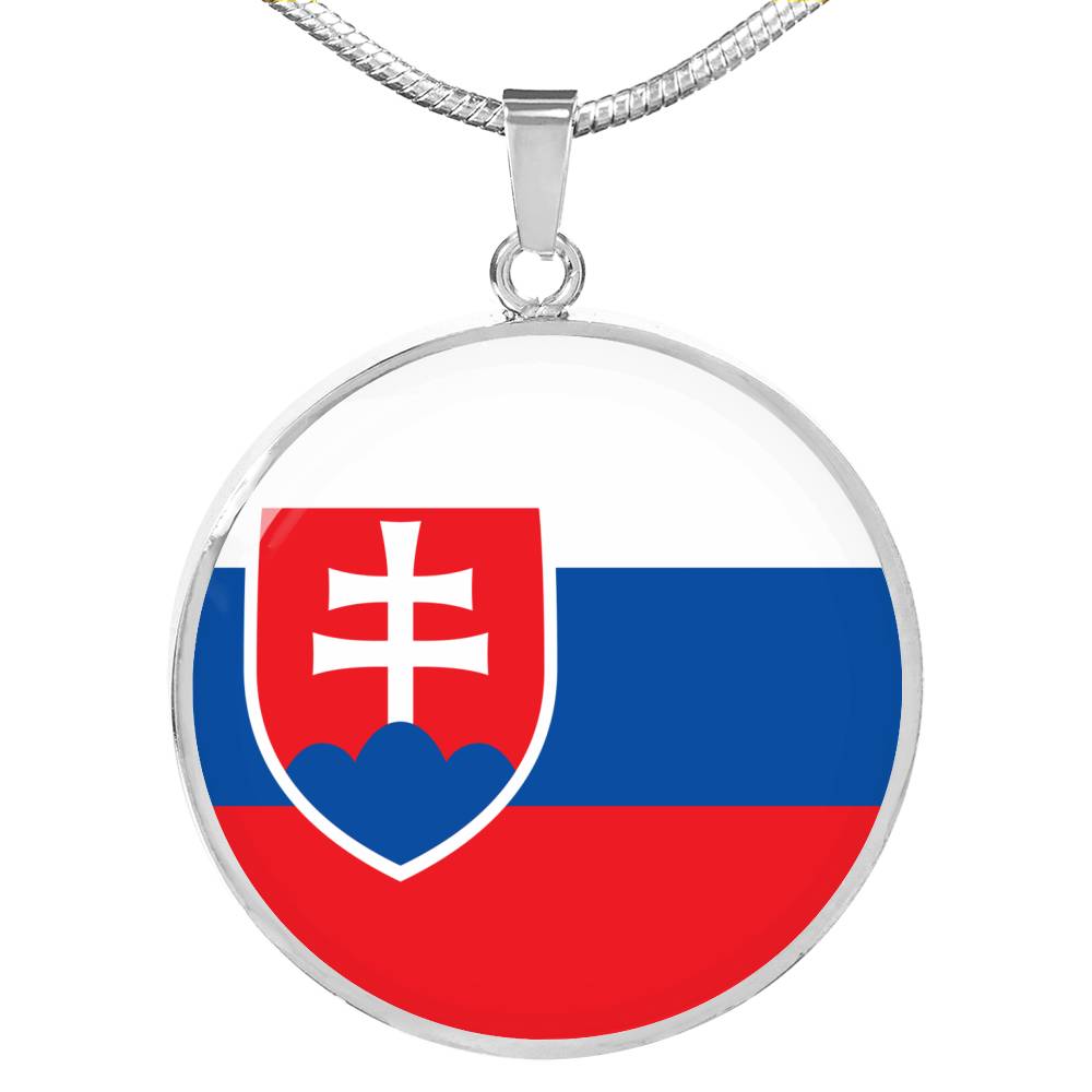 Slovak Flag - Luxury Necklace