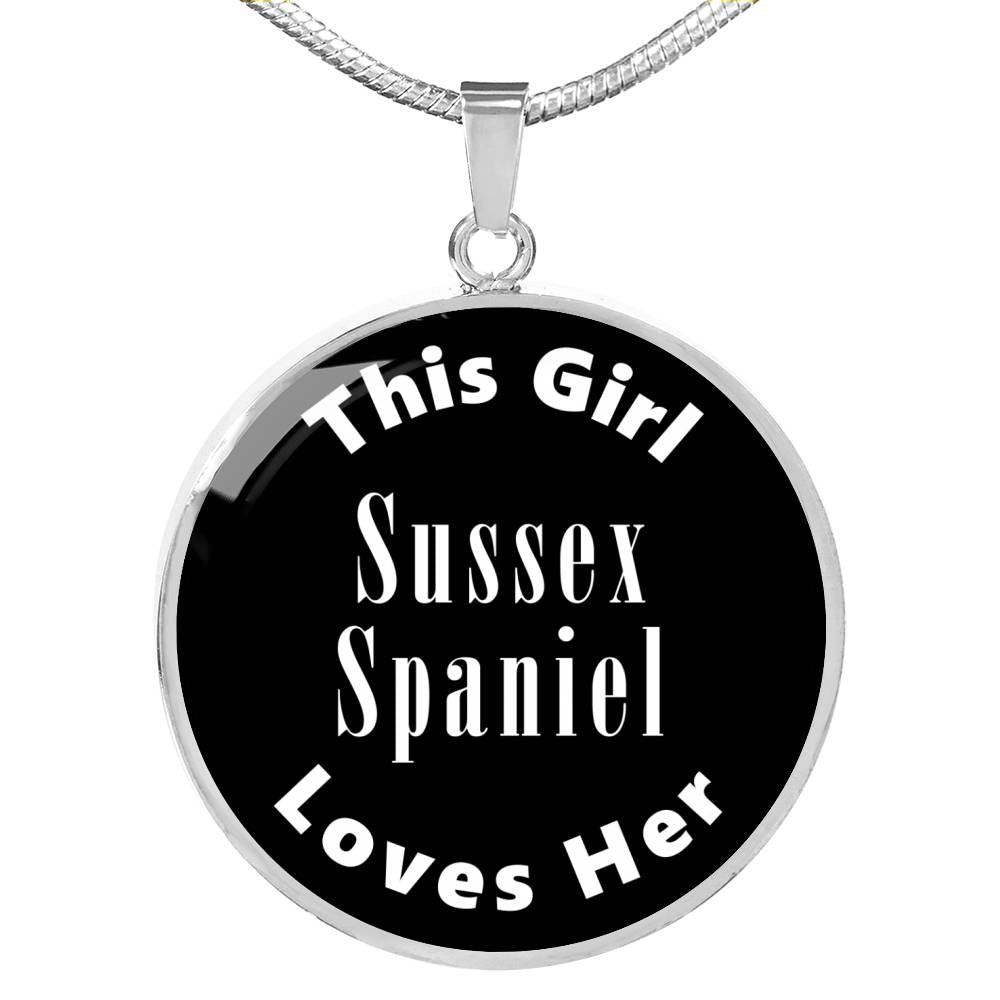 Sussex Spaniel v2 - Luxury Necklace