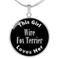 Wire Fox Terrier v2s - Luxury Necklace