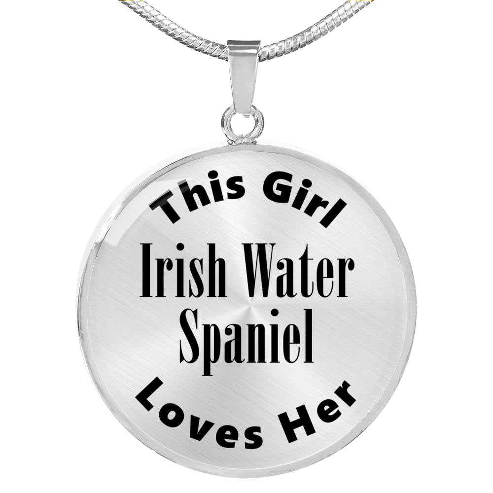 Irish Water Spaniel - Luxury Necklace