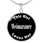 Weimaraner v2 - Luxury Necklace
