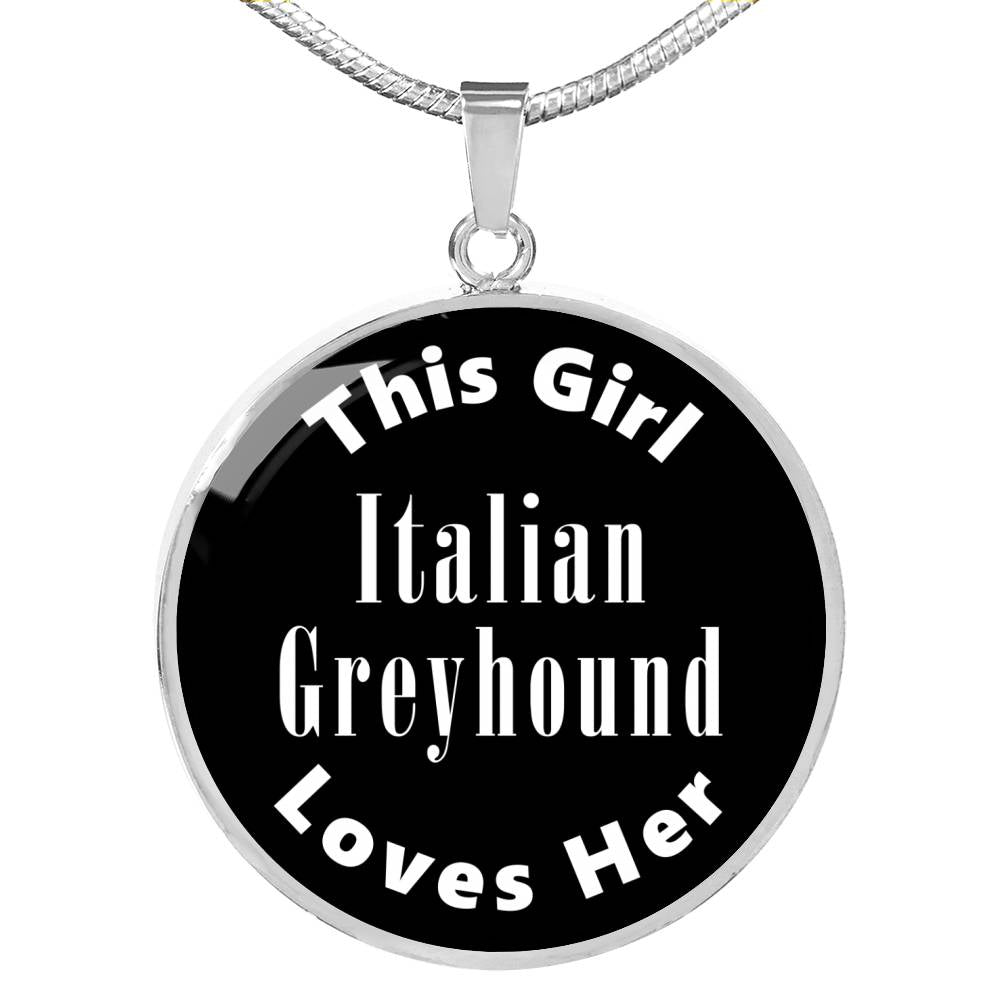 Italian Greyhound v2 - Luxury Necklace