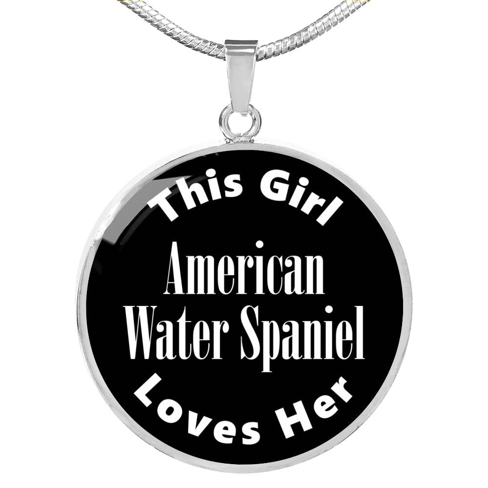 American Water Spaniel v2 - Luxury Necklace
