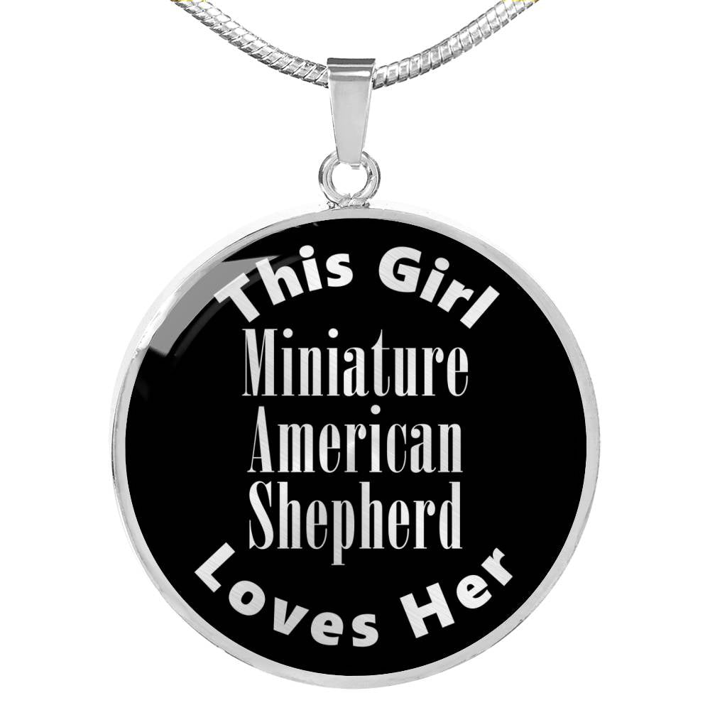 Miniature American Shepherd v2s - Luxury Necklace