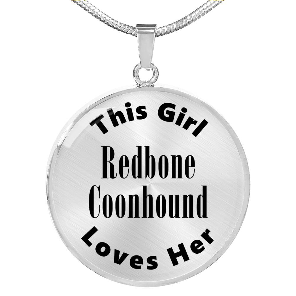 Redbone Coonhound - Luxury Necklace