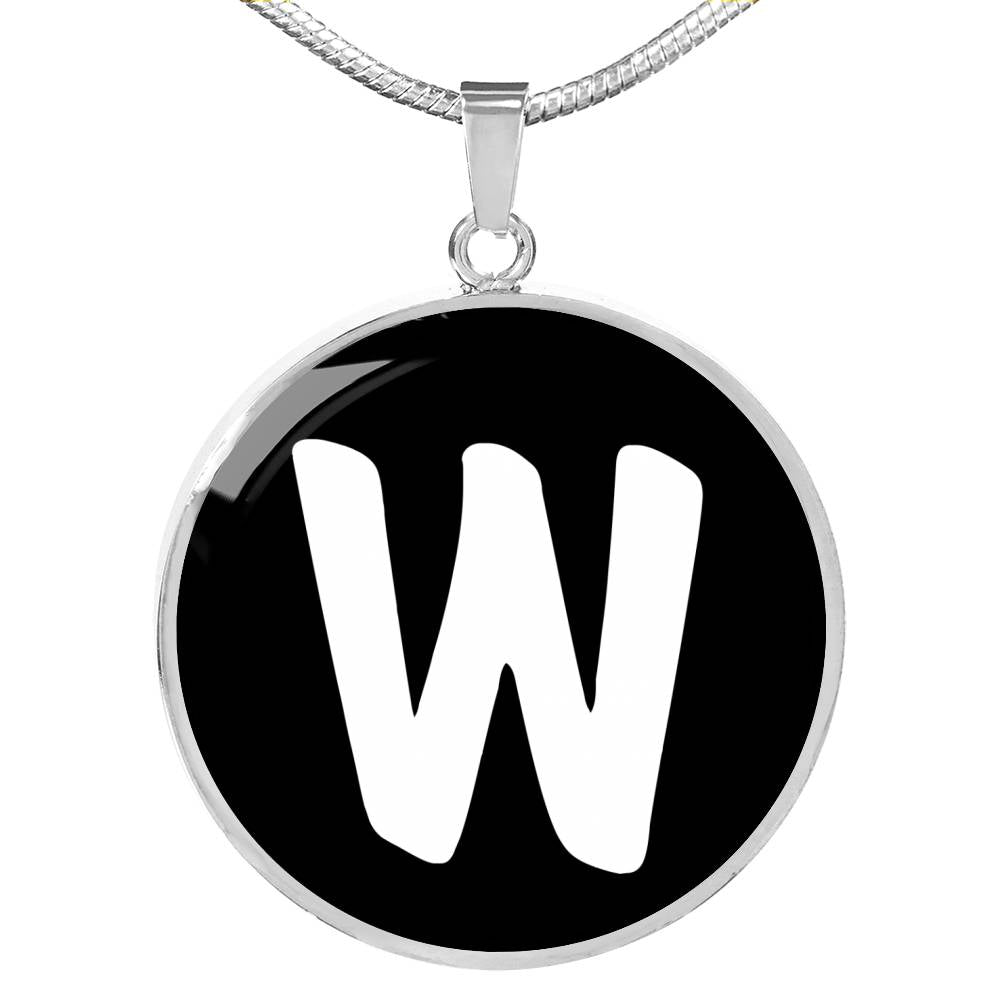 Initial W v3b - Luxury Necklace