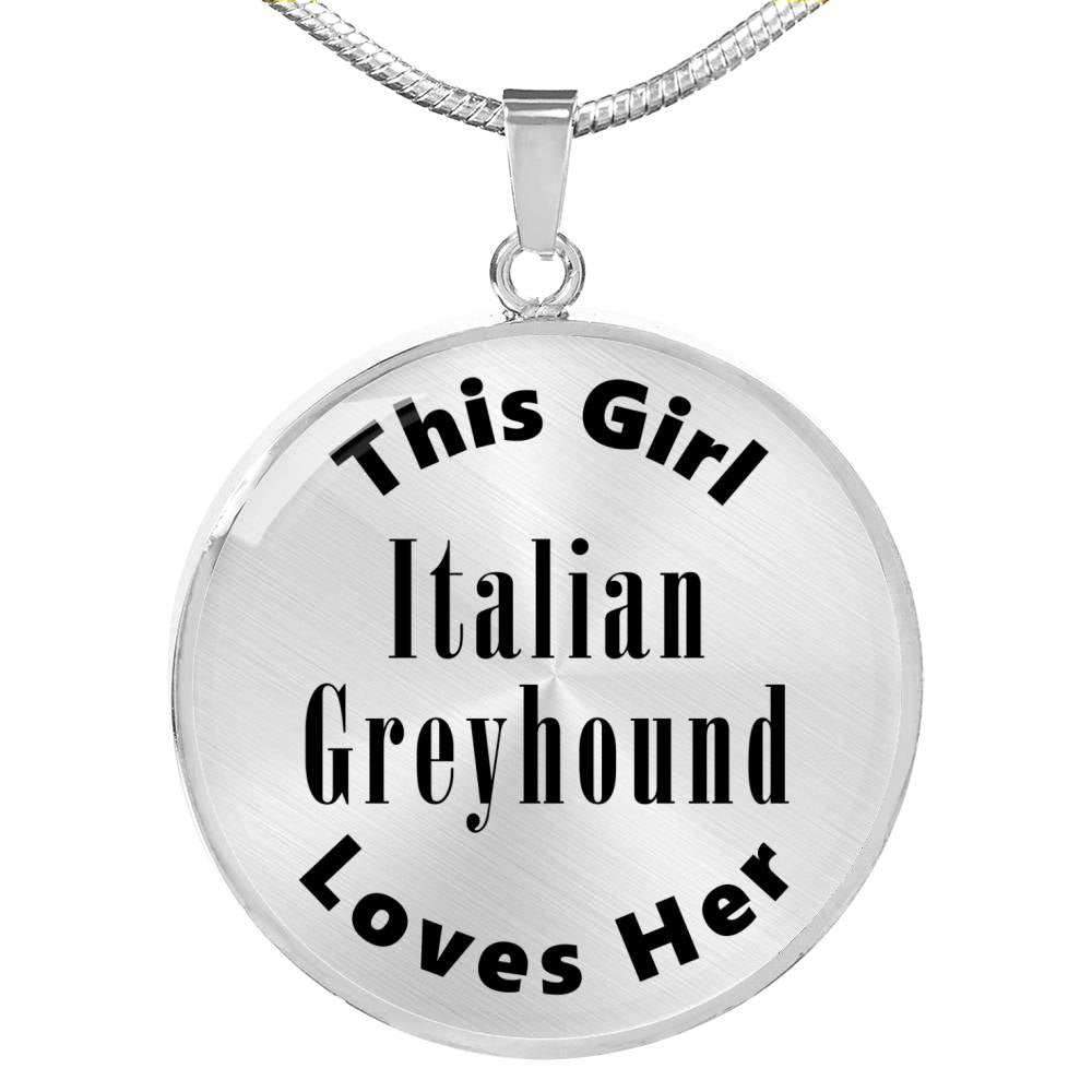 Italian Greyhound - Luxury Necklace
