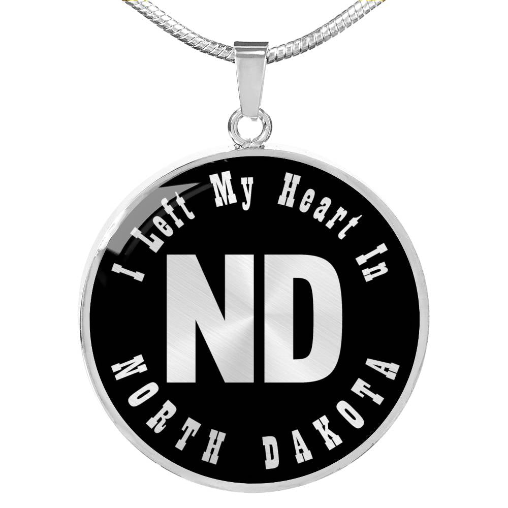 Heart In North Dakota v02 - Luxury Necklace