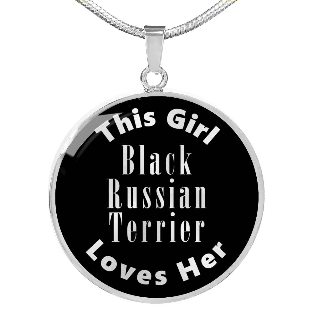 Black Russian Terrier v2s - Luxury Necklace
